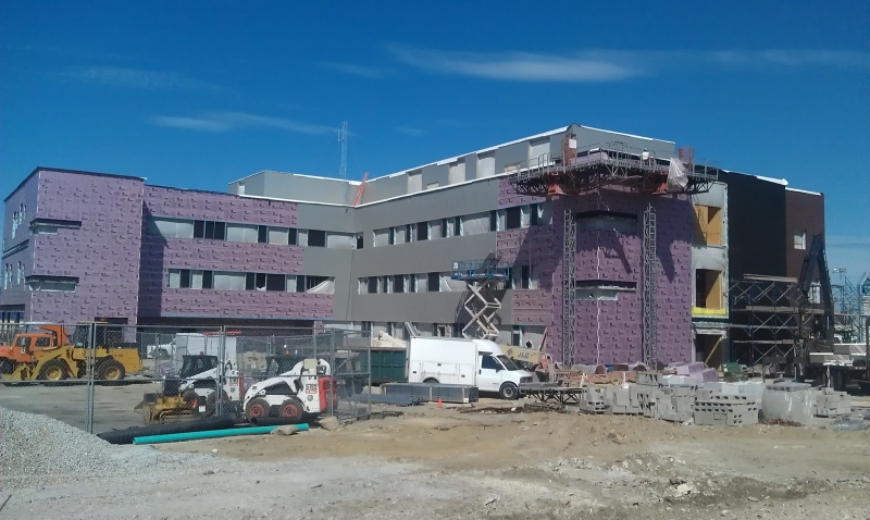 New Police Station SE Elevation Construction April 17 2012